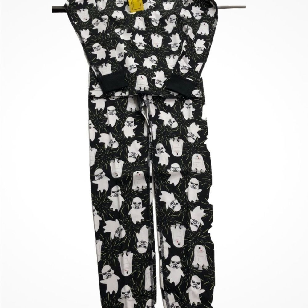 Hanna Andersson Star Wars Ghost Trooper Long John Pajama Set Sz 120cm